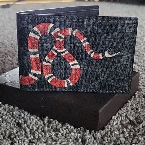 fake gucci men wallet|authentic gucci snake wallet.